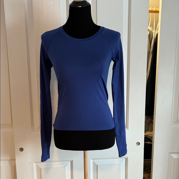 lululemon athletica Tops - Lululemon Long Sleeve Blue Rulu Run Swiftly 4